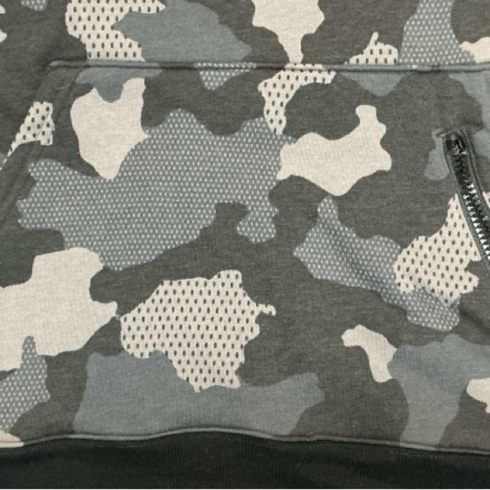 Champion Men's Camouflage Hoodie - Black and Gray - Picture 5 of 6